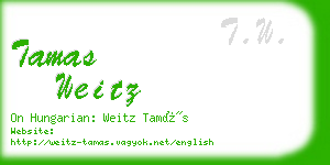 tamas weitz business card